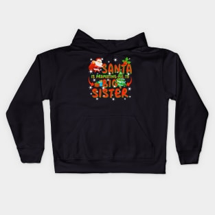 Promoted To Big Sister Christmas Kids Hoodie